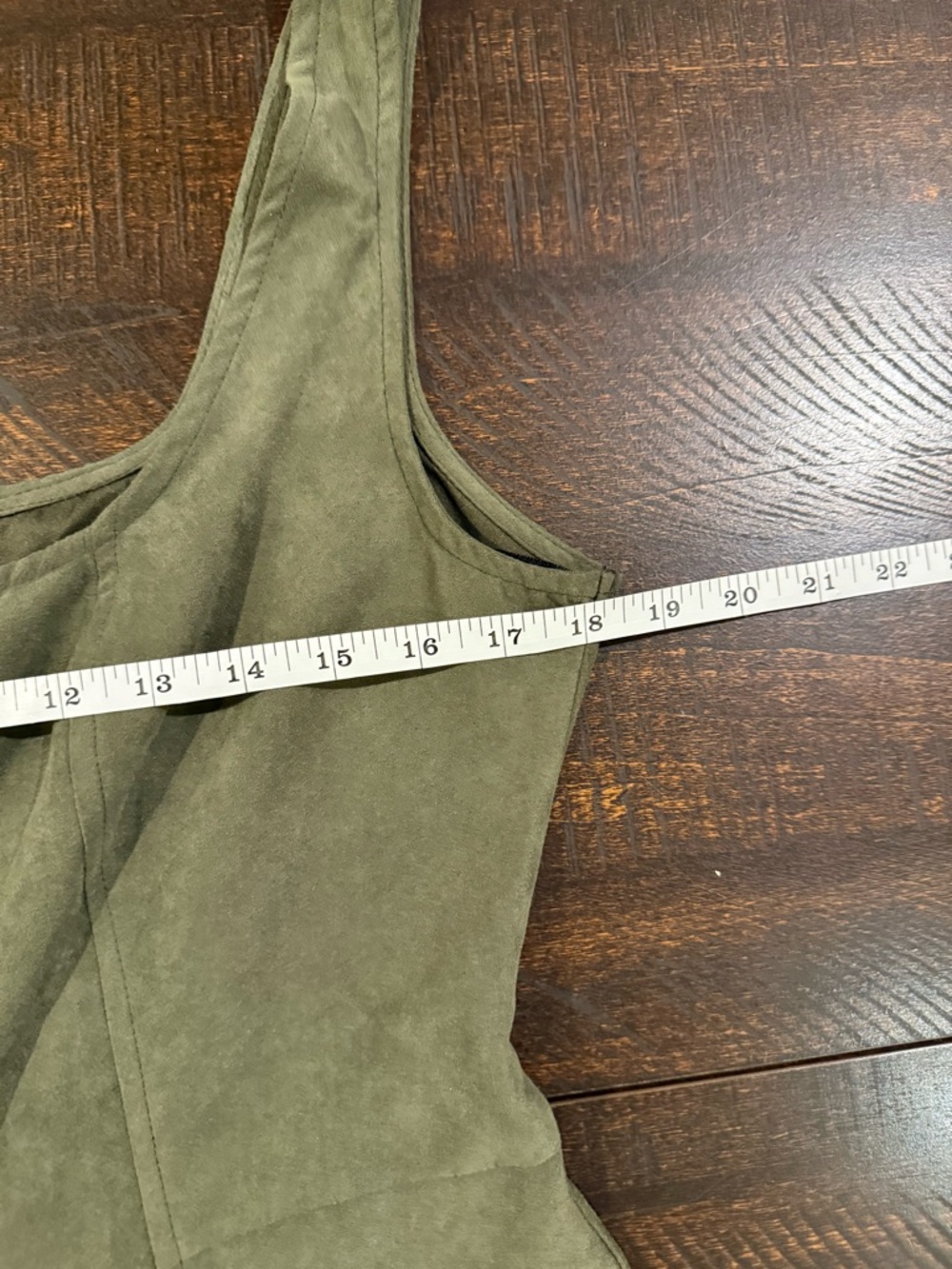 NWT Primark Olive Green Button Front Mini Dress Sleeveless Utility Size 10 - Picture 8 of 11